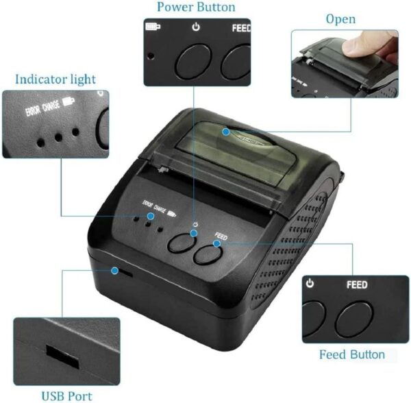 Bluetooth tiskárna vhodná pro VRP 2 Nová NT-1809DD - Image 4