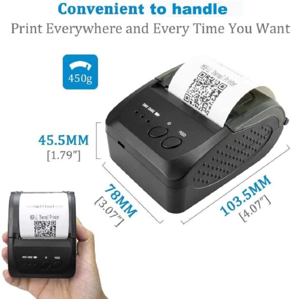 Bluetooth tiskárna vhodná pro VRP 2 Nová NT-1809DD - Image 2